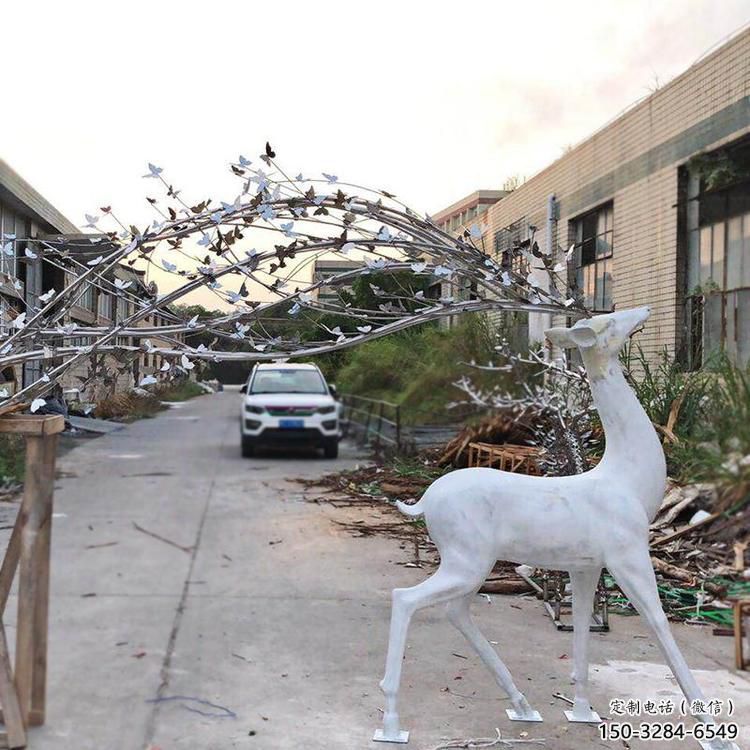 梅花鹿雕塑優價，金屬組合，仿真梅花鹿雕塑特供