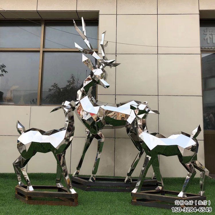 小鹿雕塑制作，城市雕塑，景觀切面小鹿雕塑專供