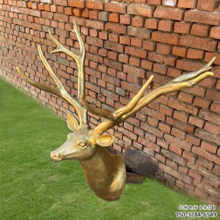 街頭馴鹿雕塑，廣場擺放雕塑，仿古擺件