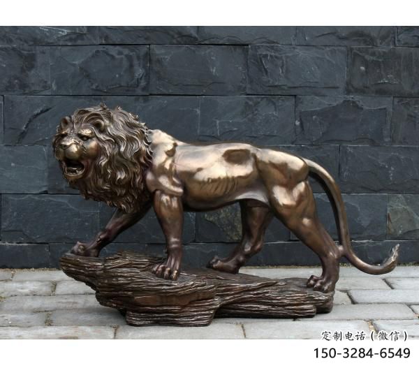 獅子雕塑底座選定，景觀雕塑，鑄銅走獅雕塑生產(chǎn)商