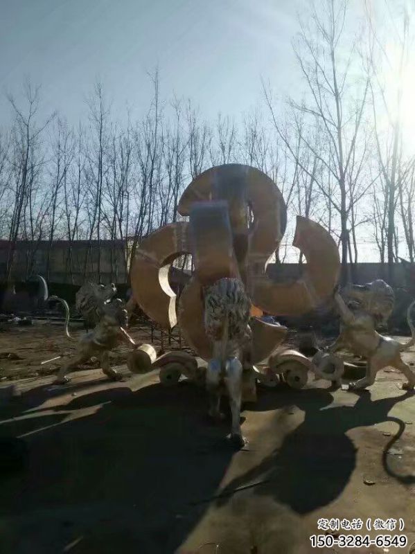 獅子雕塑選用，廣場雕塑，走獅雕塑制作