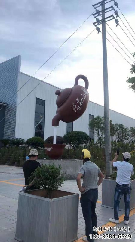 風景區天壺擺件雕塑-園林裝飾-標示天壺雕塑工廠