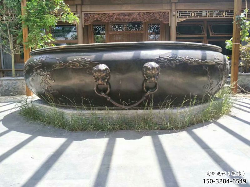 花缽式太平缸雕塑