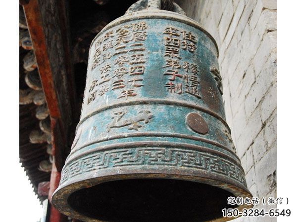 仿古銅鐘雕塑-掛式平直形類型