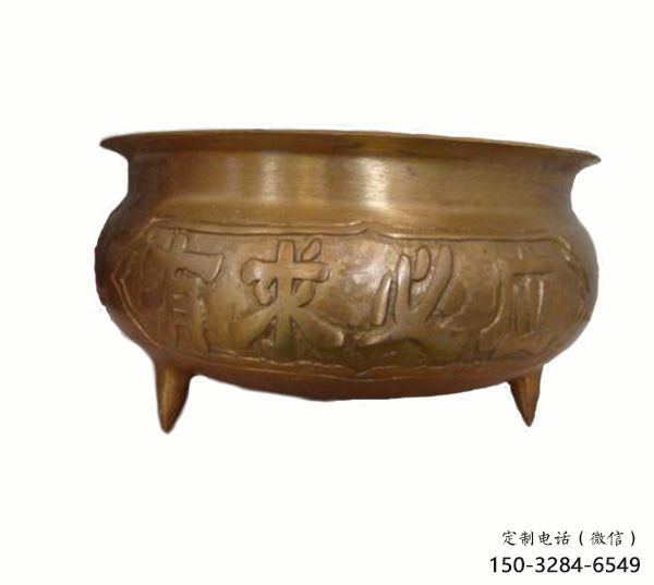 仿古宣德爐銅雕塑