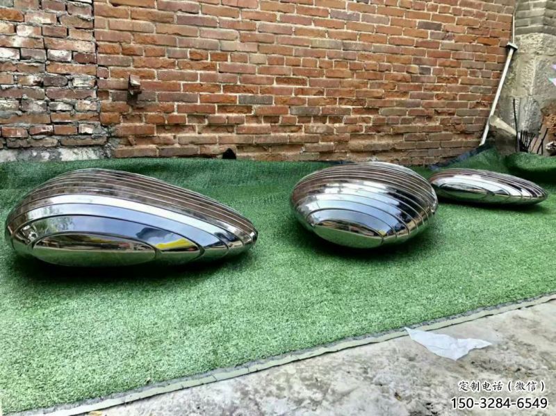 不銹鋼鵝卵石坐凳雕塑生產(chǎn)制作