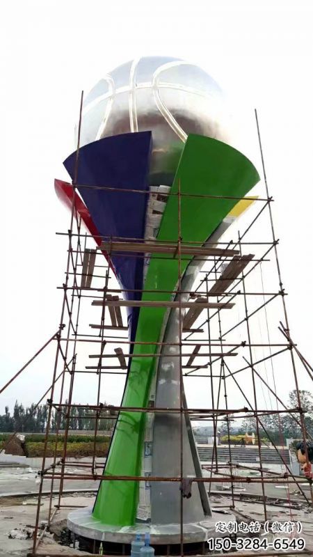 地球儀雕塑定價，景觀概念，校園手托地球儀雕塑預定