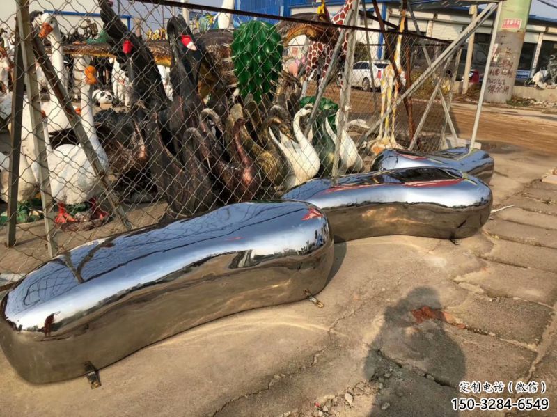 公園坐凳雕塑，噴砂發光雕塑，鍛造工藝