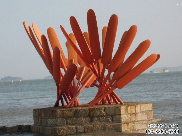 龍舟雕塑廠家，戶外雕塑，藝術不銹鋼龍舟雕塑供給