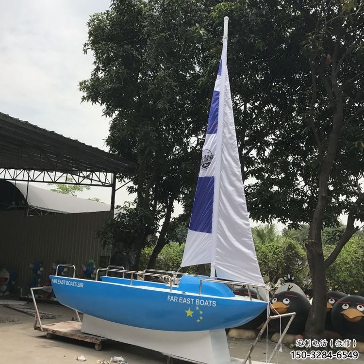 輪船雕塑觀賞型，花園小品，景觀不銹鋼輪船雕塑精選