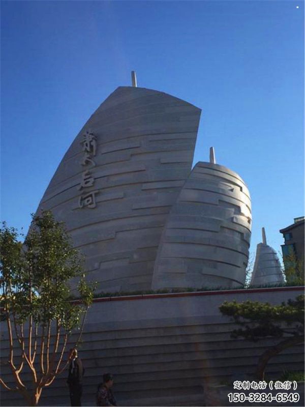 揚帆遠航雕塑制造商，戶外擺放，不銹鋼揚帆遠航雕塑廠家