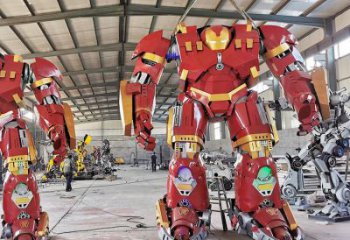 現(xiàn)代版擎天柱雕塑