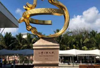 宣傳主題雕塑加工廠家，藝術(shù)形象標(biāo)識，地標(biāo)美陳雕塑