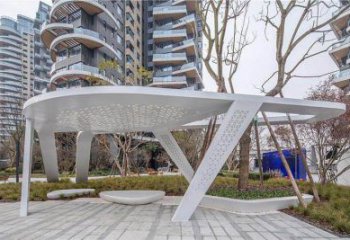 廊架雕塑，戶外景觀小品，不銹鋼長廊雕塑