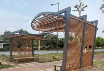 鏤空設計廊架，不銹鋼管結構組合雕塑