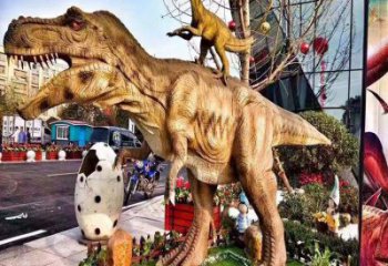 恐龍雕塑優選，室外雕塑，彩繪玻璃鋼恐龍雕塑制作