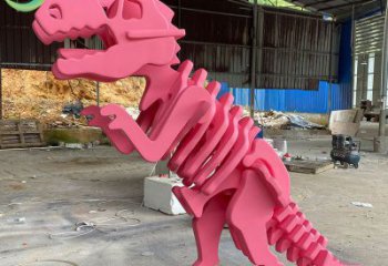 抽象恐龍雕塑提供，多彩藝術，中式恐龍骨架雕塑通用