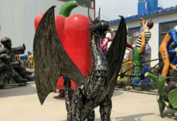 金屬恐龍雕塑制作，城市裝飾，鐵藝恐龍雕塑標(biāo)準(zhǔn)