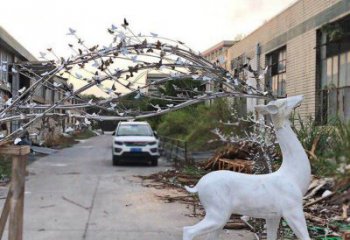 梅花鹿雕塑優選，室外雕塑，仿真梅花鹿雕塑優選