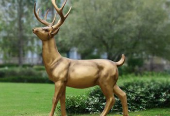 梅花鹿銅雕塑精品，小區雕塑，景觀梅花鹿銅雕塑提供