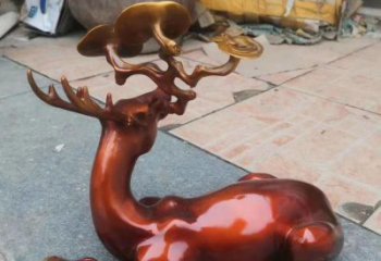 景區馴鹿雕塑，公園動物雕塑，仿真動物擺件