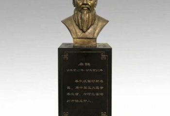 扁鵲人頭像雕塑