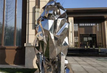 現(xiàn)代獅子雕塑承接，歐式風(fēng)格，廣場(chǎng)不銹鋼獅子雕塑精選