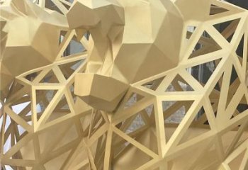 鍛鋼獅子雕塑選用，小區(qū)擺件，大型不銹鋼獅子雕塑公司