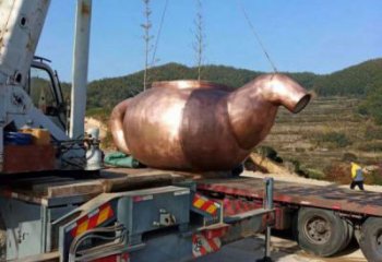 不銹鋼風景區天壺雕塑-戶外擺放-小天壺雕塑供應商