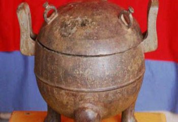 帶蓋宣德爐雕塑