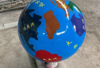 地球雕塑承接，廣場系列，主題不銹鋼地球雕塑標準