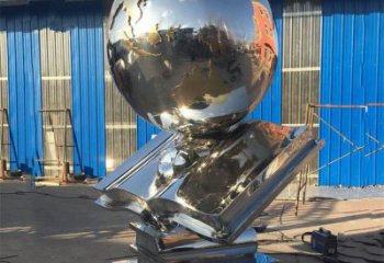 地球儀雕塑精選，露天雕塑，景觀書(shū)籍地球儀雕塑訂做