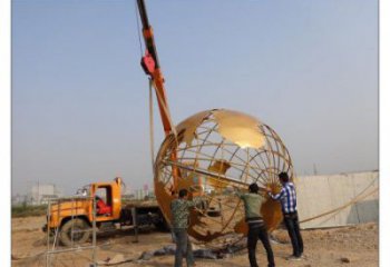 地球儀雕塑優(yōu)價，鋼管組合，不銹鋼地球儀雕塑安裝