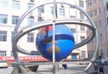 地球儀雕塑觀賞型，廣場系列，現(xiàn)代地球儀雕塑廠家優(yōu)選