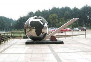 地球儀雕塑生產(chǎn)商，景區(qū)雕塑，現(xiàn)代地球儀雕塑提供