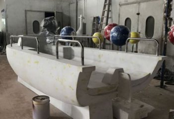 輪船雕塑擺件通用，水景雕塑，不銹鋼輪船雕塑廠