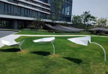 紙船雕塑訂做，彩鋼制作，民俗折紙船雕塑優選