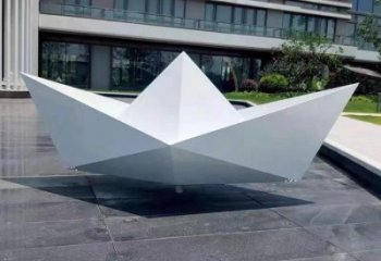紙船雕塑供給，室外雕塑，折紙船雕塑生產商