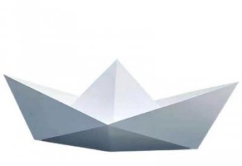 紙船雕塑優選，街頭藝術，公園景觀折紙船雕塑精選