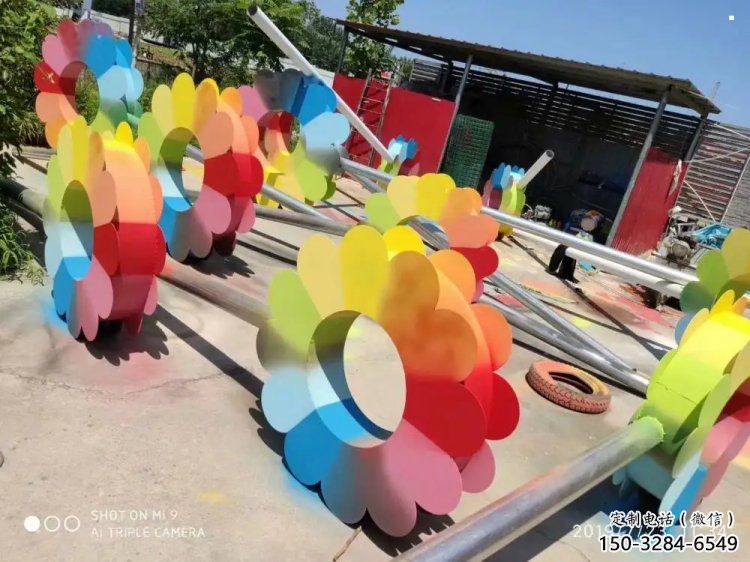 杏花雕塑精選，景區雕塑，不銹鋼杏花雕塑提供