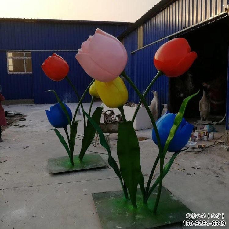 郁金香雕塑精選，景觀概念，不銹鋼郁金香雕塑制作