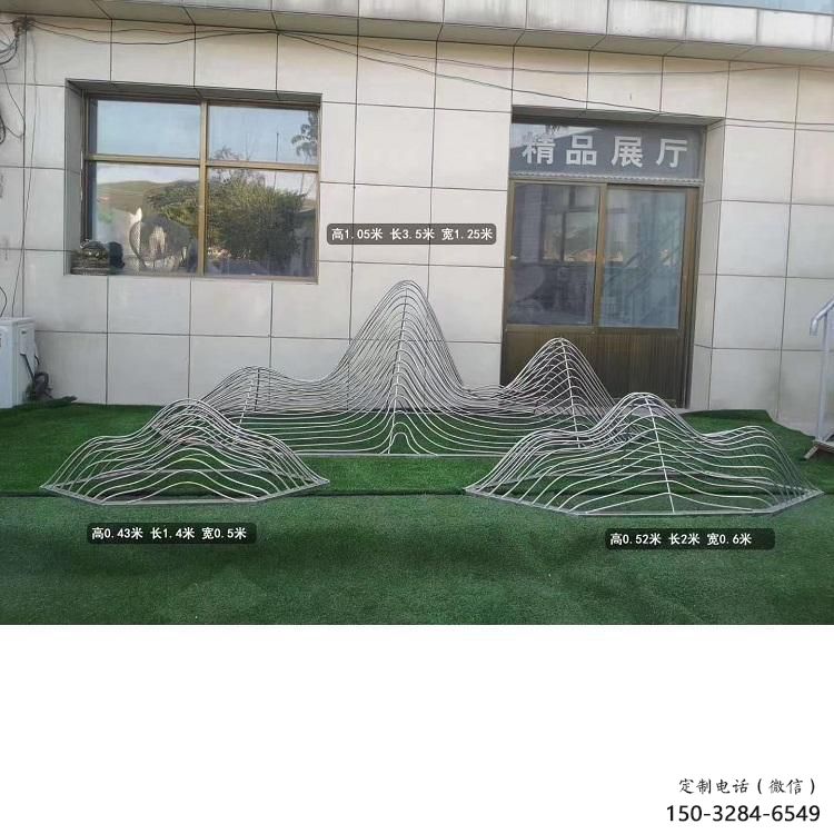 不銹鋼假山雕塑，廣場雕塑，鏤空假山雕塑廠家