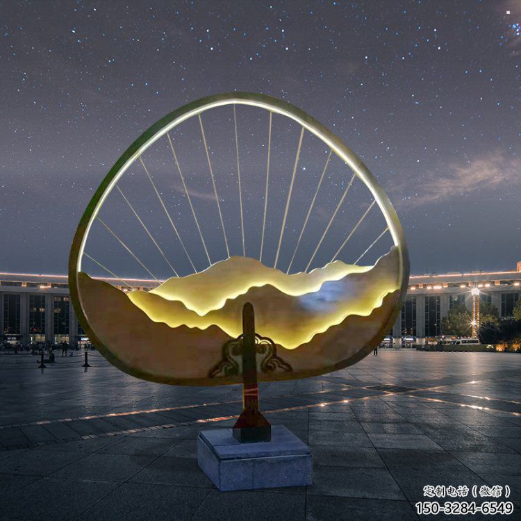 假山燈光雕塑，標(biāo)識(shí)雕塑，假山雕塑生產(chǎn)廠家