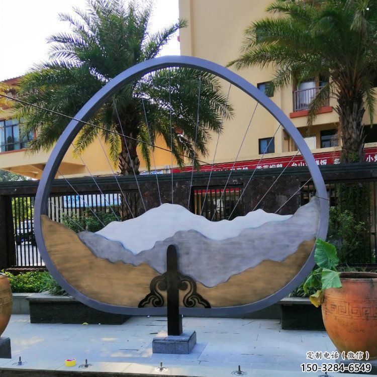 假山鐵藝雕塑，校園雕塑，白鋼假山雕塑制作廠家