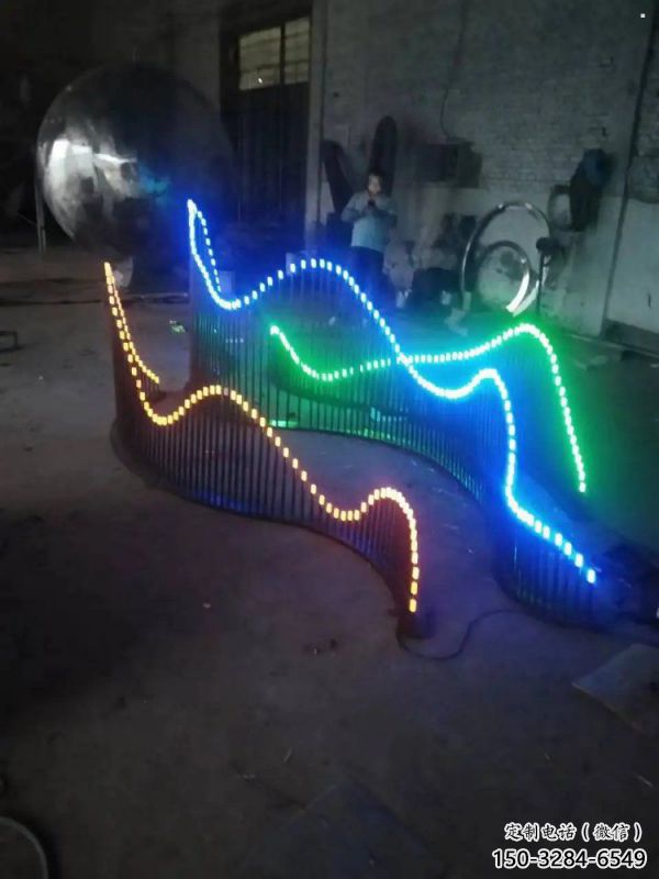 農(nóng)村假山雕塑，鏤空景觀雕塑，抽象效果