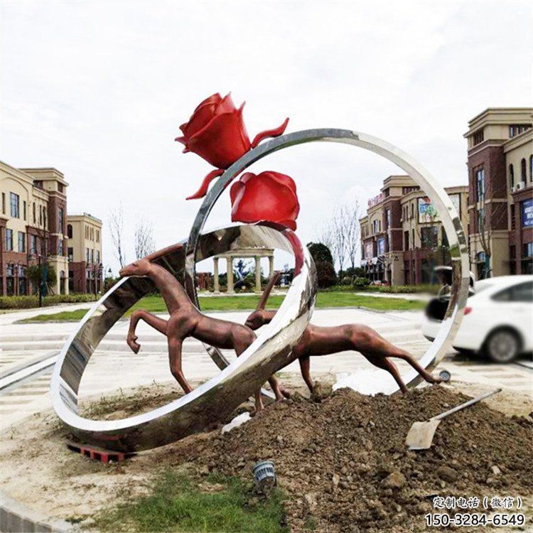 鉆戒雕塑訂做供需，景區雕塑，烤漆鉆戒雕塑定價