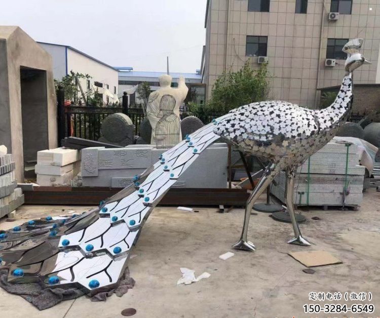 孔雀雕塑精選，創(chuàng)意藝術(shù)，不銹鋼孔雀雕塑生產(chǎn)廠家
