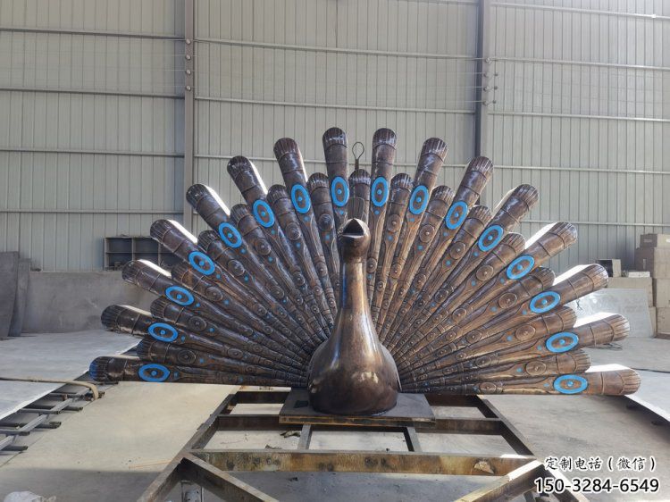 孔雀開屏雕塑供給，街道標識，孔雀開屏雕塑生產商