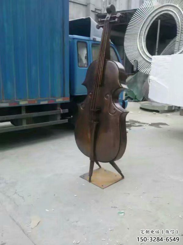 大提琴雕塑通用，多彩藝術，不銹鋼大提琴雕塑供應