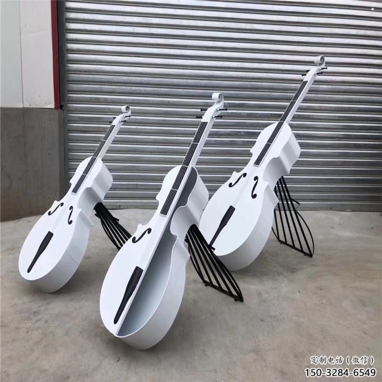 雕塑定制，小區雕塑，不銹鋼大提琴雕塑提供